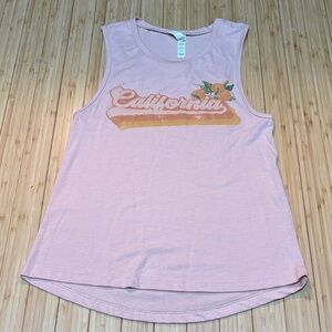 Sleeveless graphic tee. NWOT. Size S.